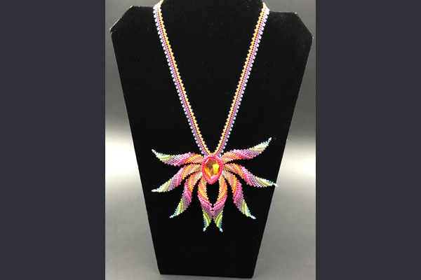 Giffin Phoenix multicolor necklace, Sea Grape Gallery