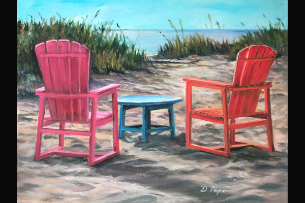 Donna Pape, Boca Grande Beach Chairs, Sea Grape Gallery