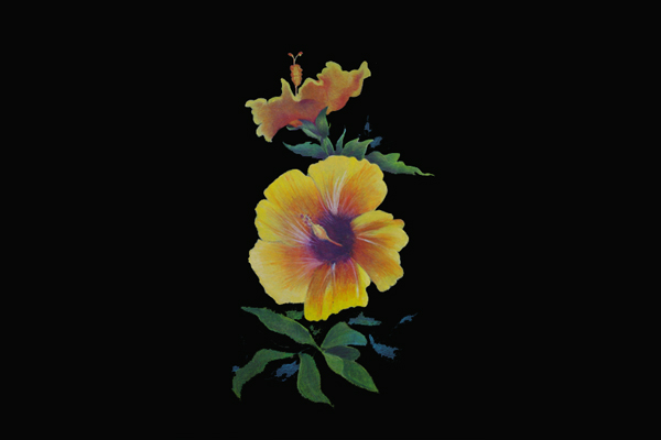 Anne Tuttle,Yellow Hibiscus, Sea Grape Gallery