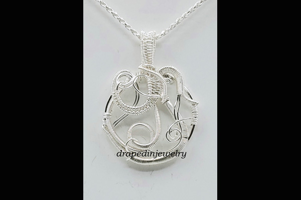 Nancy VanTassell, Sterling and Fine Silver Necklace, Sea Grape Gallery