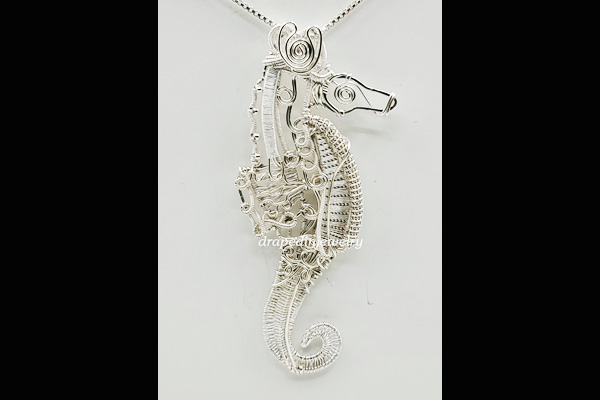 Nancy VanTassell, Sterling and fine silver necklace 2, Sea Grape Gallery