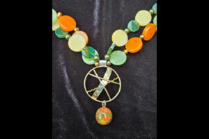 Karyn Warner Hammock, Mookite Pendant Necklace, Sea Grape Gallery