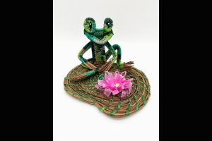 Beth Lane Williams, Frog on Lily Pad, Sea Grape Gallery