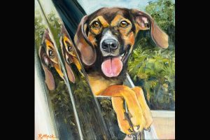Rosalie Mack, "Ready to Ride," Oil, Sea Grape Gallery