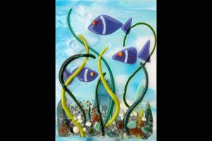 Suzanne Pisano, Guest Artists, Glass display, Sea Grape Gallery